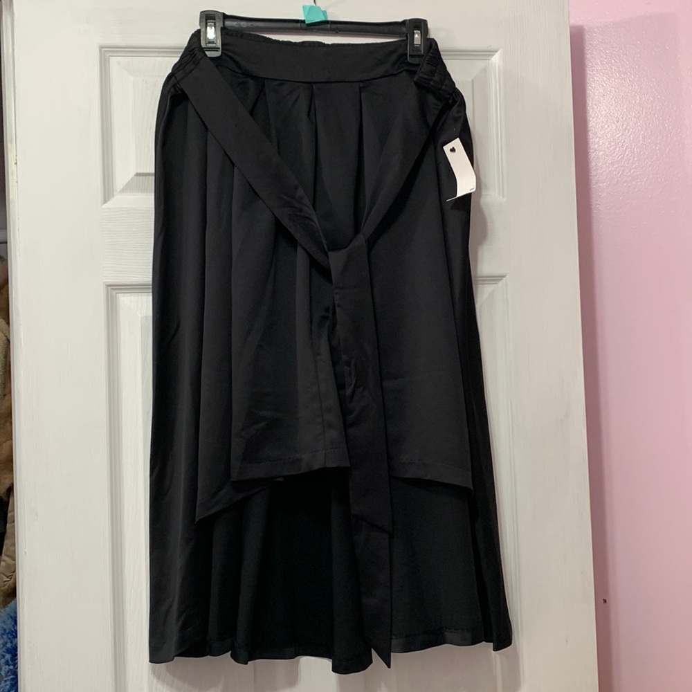 high low skirt with attached sash